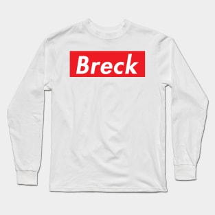 Ski Breck Breckenridge Colorado Skiing Skateboard Snowboard Laptop Long Sleeve T-Shirt